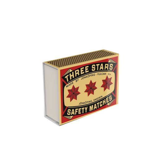 THREE STAR CANDLE MATCHES PACKET