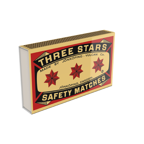 THREE STAR CIGAR MATCHES PACKET